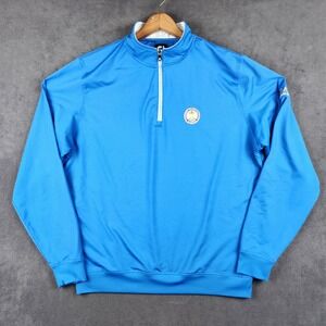 FootJoy 1/4 Zip Golf Pullover Mens Large Blue PGA Colorado Section Performance